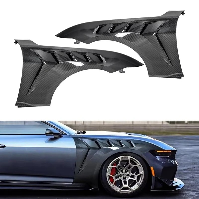 Upgrade for  Mustang Fender with Open Orifice Cooling GTD Style Carbon Fiber Auto Parts